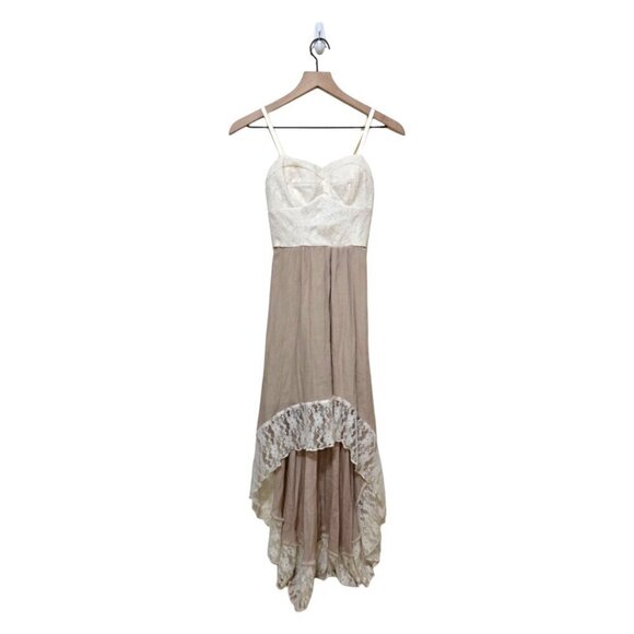 Lily Rose Lace Sweetheart Bodice Hi-Lo Dress Sz XS - Picture 1 of 7